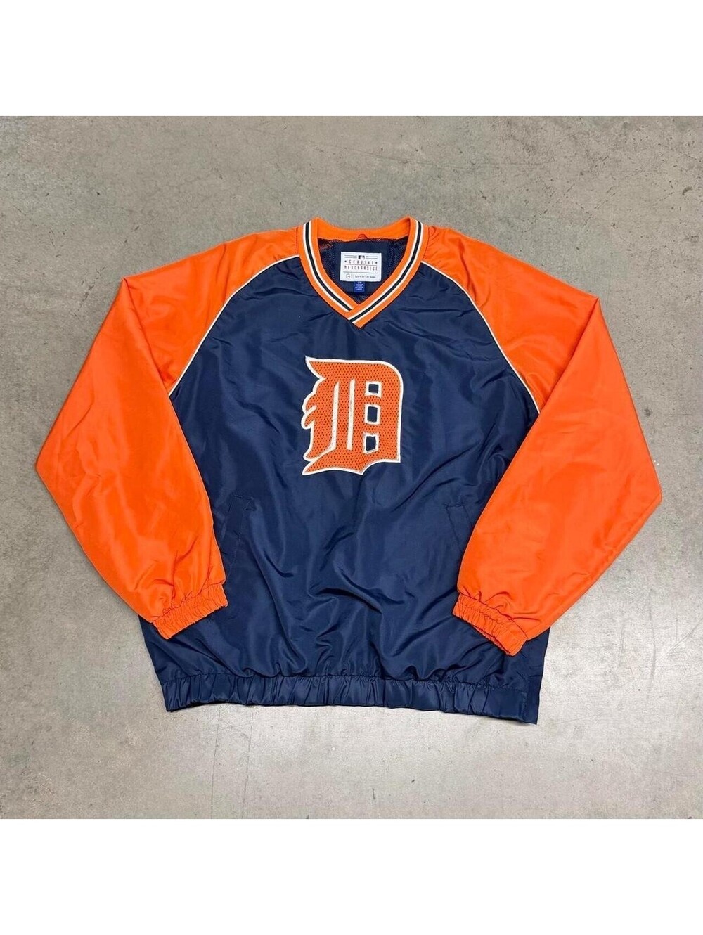 Vintage Detroit Tigers Windbreaker Jacket Mens Large G-III Embroidered 90s MLB